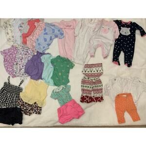 Carter's Baby Girl Clothing Bundle 0-3 Months 27-Piece‎ Set
